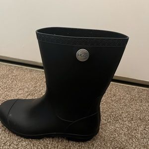 UGG Black Rain boots— hardly worn!!